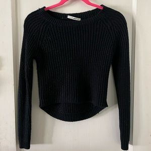 Cropped Black Sweater